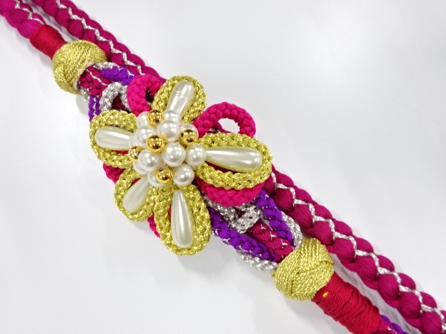 JAPANESE KIMONO / HAND-TIED OBIJIME CORD FOR FURIOSDE